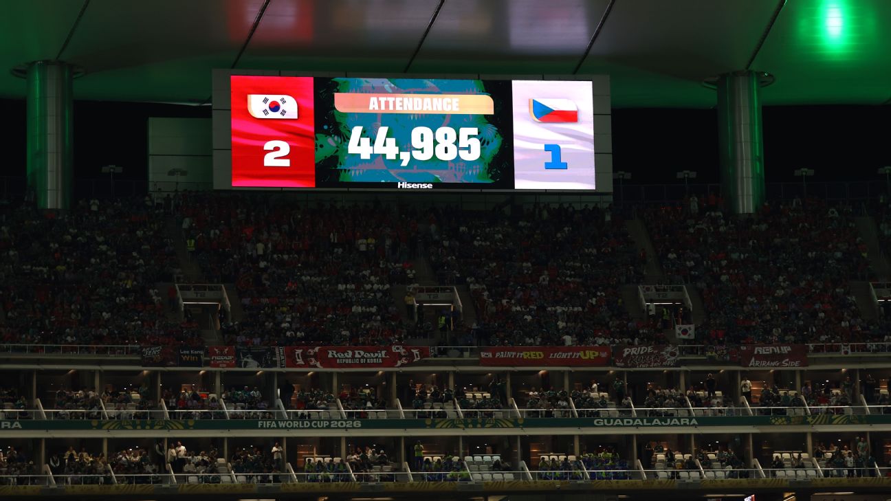 FIFA为南韩捷克战44985人上座数据辩护 空座现象引争议
